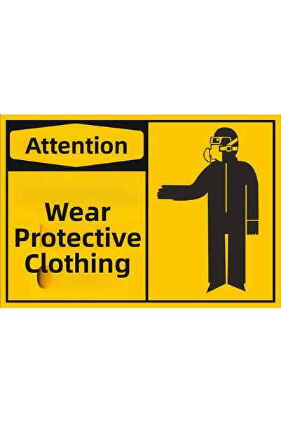 Reysa Tasarım Wear Protective Clothing Sticker 20X28 cm