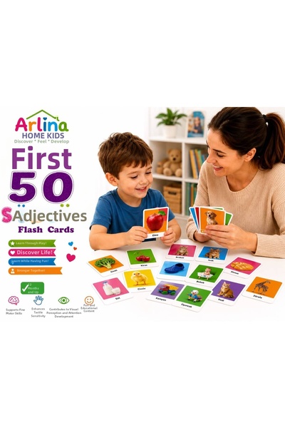 Arlina Home Kids First 50 Words Flash Cards