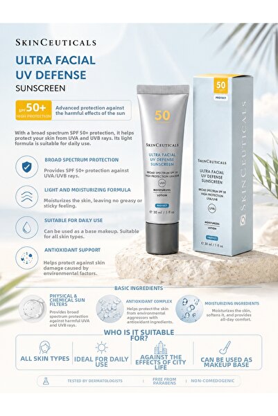 SkinCeuticals Spf50+ High Protection and Moisturizing Care Against the Harmfu...