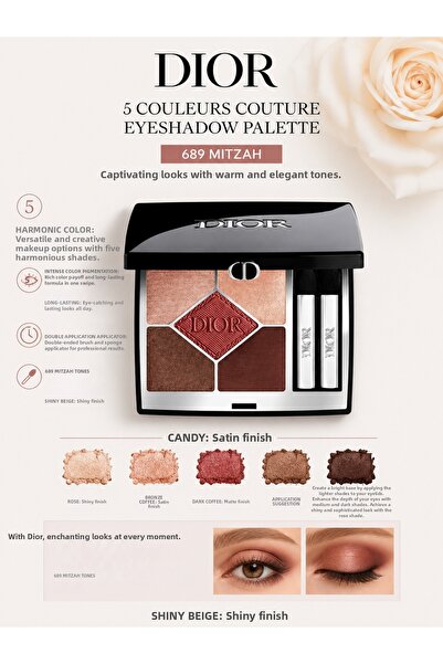 Dior Diorshow 5 Colors - 689 Moitzah - Ultra Creamy and Radiant Look 5-Color ...