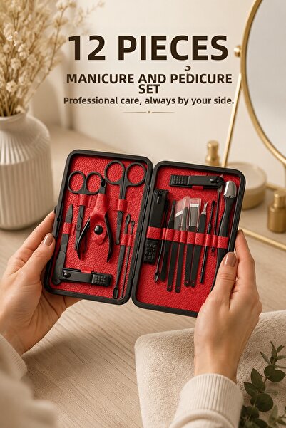 Marsilyan 17-Piece Professional Manicure and Pedicure Set with Stainless Stee...