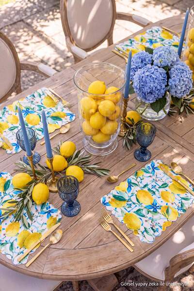 TRENDYOLMİLLA HOME Σετ 4 τεμαχίων με στάμπα για αμερικάνικο σερβίτσιο TPHSS26...
