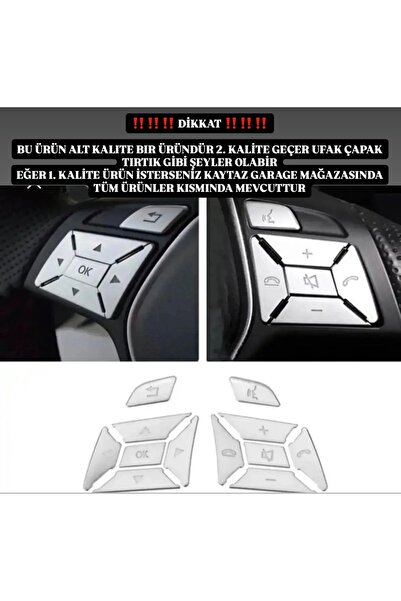 Store غطاء مفتاح عجلة القيادة من الكروم لمرسيدس W204 W212 W207 W117 W176 (الق...