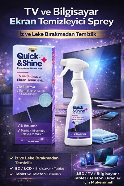 Quick&Shine Tv Ve Bilgisayar Ekran Temizleyici