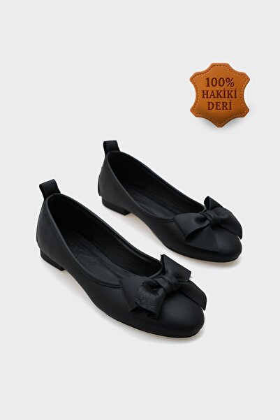 Capone Outfitters Γυναικείες μπαλαρίνες Bliss από γνήσιο δέρμα με αξεσουάρ φι...