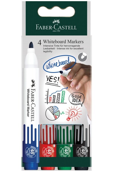 Faber Castell Set de markere pentru tablă albă 4 W20