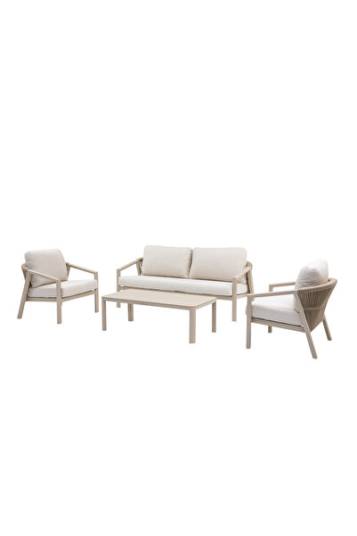 Vivarel AMALFİ Alüminyum Bahçe Oturma Grubu 4 Parça