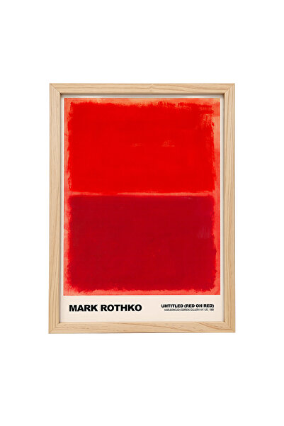 KAYNOCK Mark Rothko Red On Red, Modern, Contemporary Art, Sanat, Poster Tablo...