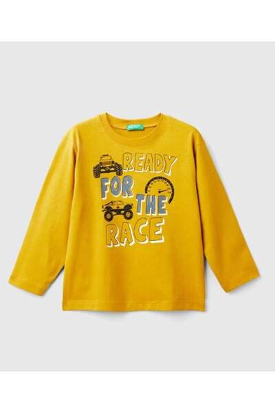 United Colors of Benetton Benetton majica dugih rukava sa traktorskim printom...