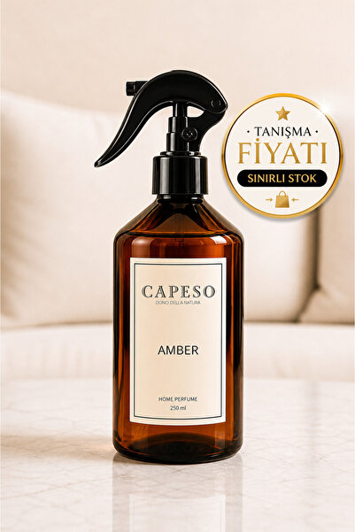 Capeso Amber Oda & Kumaş Spreyi 250 ml – Sıcak Amber Kokusu, Lüks Parfüm Etki...