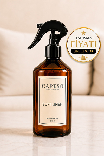 Capeso Soft Linen Oda & Kumaş Spreyi 250 ML Çiçeksi Temiz Koku, Kalıcı Ev Par...
