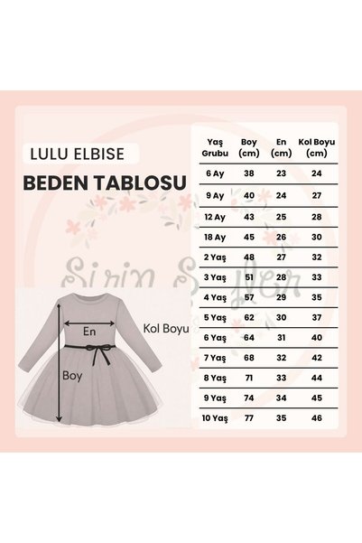 Şirin Şeyler Butiği Lulu Cherry Long Sleeve Girls Baby Kids Cherry Fluffy Tutu Dress Princess Stretchy Lycra Pink