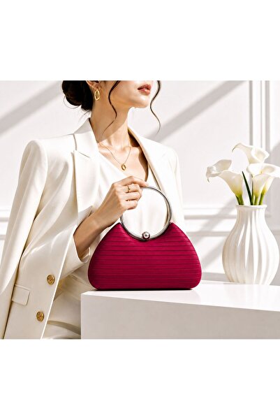 mothers dream Women’s Elegant Ring Handle Clutch Bags – Stylish Party & Eveni...
