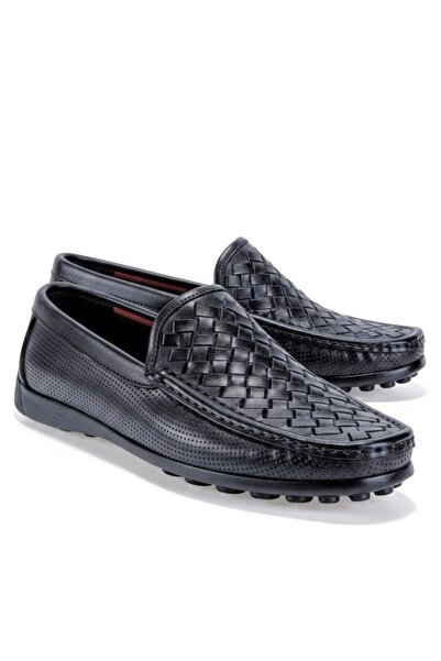 Vantaggio Pantofi tip loafer pentru bărbați, din piele naturală 100%, împleti...