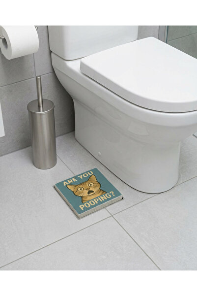 Creatick Design Baskılı Taş Banyo Mutfak Lavabo Balkon Gider Kapatıcı 10x10x1...