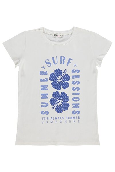 Civil Girls Μπλουζάκι Summer Surf Sessions με στάμπα για 10-13 ετών - Λευκό 1...