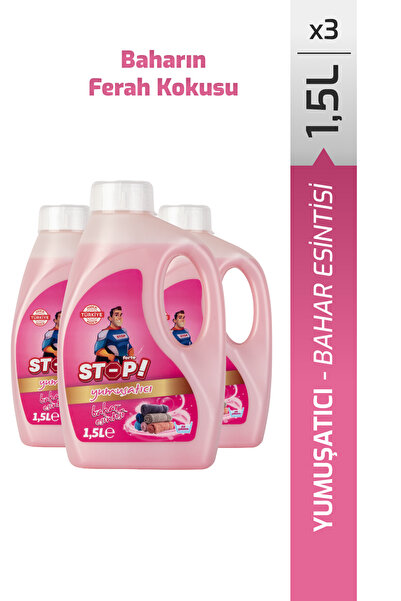 STOP Forte 3'lü Çamaşır Yumuşatıcı 1.5 Litre Bahar Esintisi