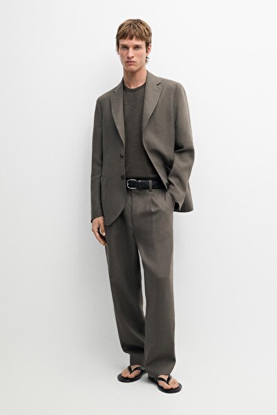 Massimo Dutti Keten klasik pantolon