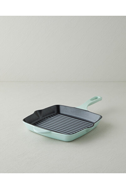 Hecha Demir Döküm Kare Grill Tava 26 cm Mint