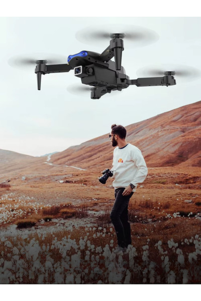 Unico Katlanabilir Drone, 720P Geniş Açı Kamera, Yörünge Uçuş, Başsız Mod, Çift Batarya Taşıma Çantası Hediyeli