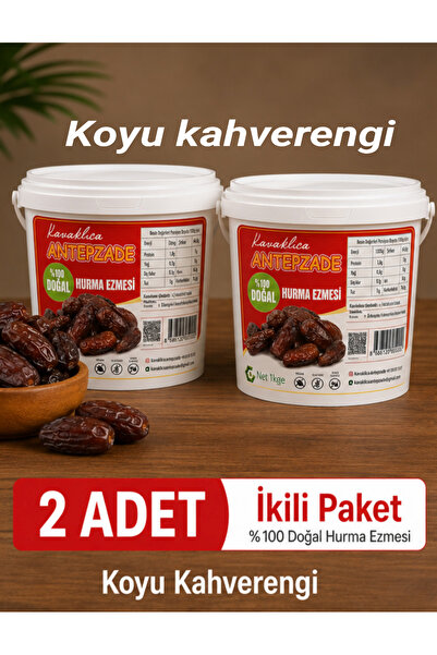 KAVAKLICA ANTEPZADE (2 × 1 KG) Koyu %100 Hurma Dolğusu - Hurma Ezmesi - Hurma...