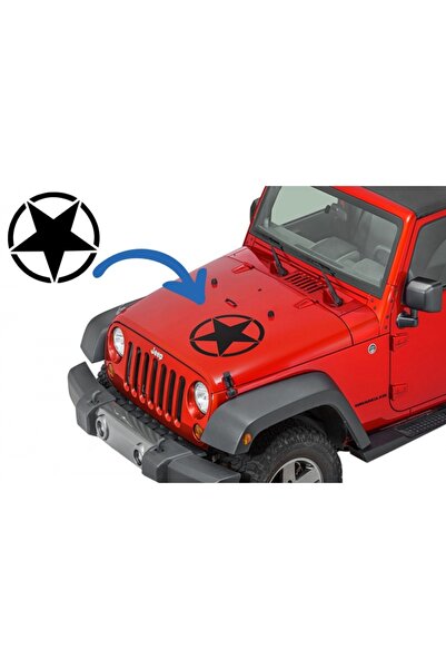 tuningset Autocolant Stea Universal potrivit pentru Jeep Wrangler JK Truck sa...
