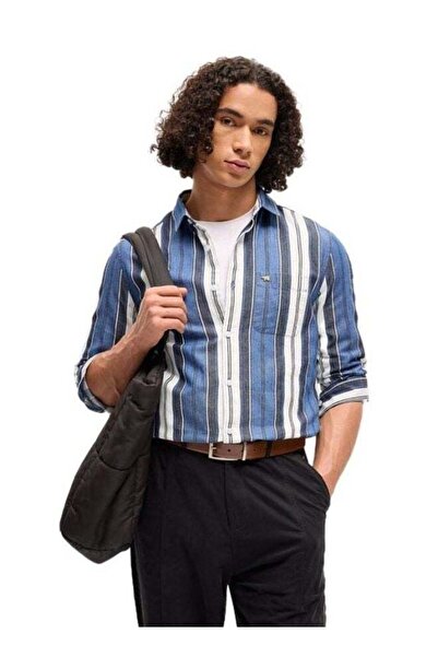 The Bear House Men's Multi-Color Stripe Slim Fit Casual Shirt for Every Occasion