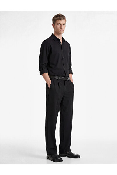 Koton Loose Fit Viscose Blend Waist-Tie Wide Leg Pants