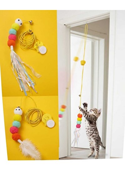 Melby Kendinden Yapışkanlı Kedi Oyun Oltası Kedi Oyuncağı Yapışkanlı Eğitici ...