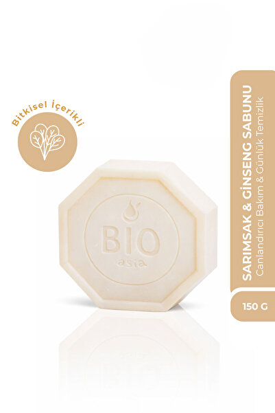 Bio Asia Sarımsak & Ginseng Sabunu – Enerjik Tazelik Etkisi – 150 g