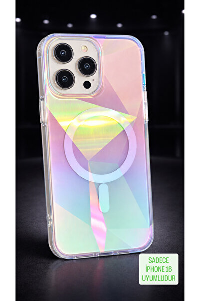 New Season İPHONE 16 COMPATIBLE ONLY Premium Phone Case WITH Prism Hologram...