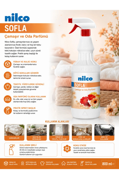 nilco Paradise Oda Ve Tekstil Parfümü 800 ml