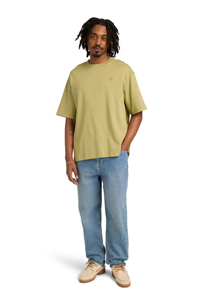 Timberland TB0A6GH3BQ01-DUNSTAN RIVER Tee Yeşil Yuvarlak Regular Fit Düz Erke...