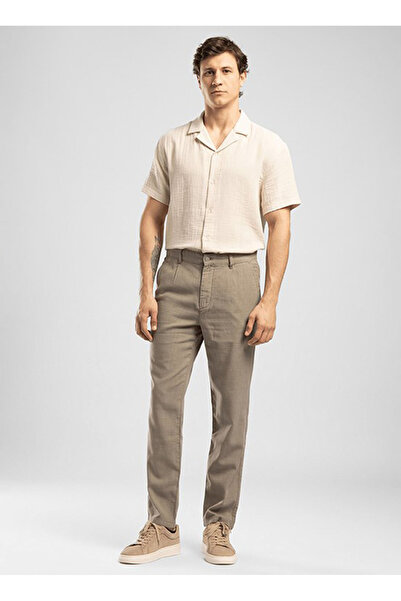 Lee Cooper Haki Erkek Regular Tapered Chino Pantolon 262 LCM 221006 ZARSE 2 HAKİ