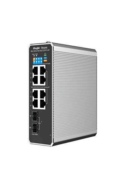 Ruijie Networks Comutator industrial 7 x RJ45 1G PoE+, 1 x RJ45 1G PoE++, 2 x...