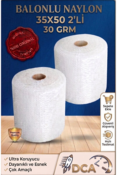DCA SUPPLY STORE E-ticaretçilere Uygun 1.Kalite 35 Cm X 50 Mt 2'li Pat Pat Ba...