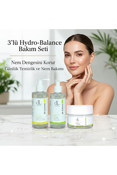 D Line Yüz Nemlendirici Krem, Temizleme Jeli Ve Tonik, Üçlü Paket, Yüz Ve Cilt Bakımı, Yüz Yıkama