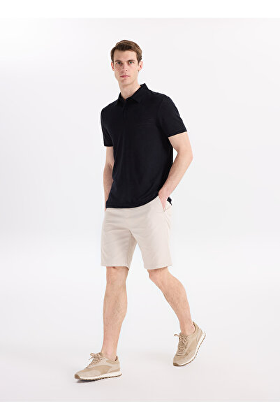 Fabrika Ekru Erkek Slim Fit Bermuda Şort F6SM-SHT 2502