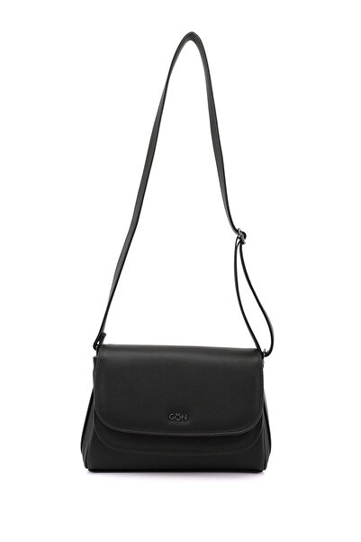 GÖNDERİ(R) Women's Black Long Strap Shoulder Bag