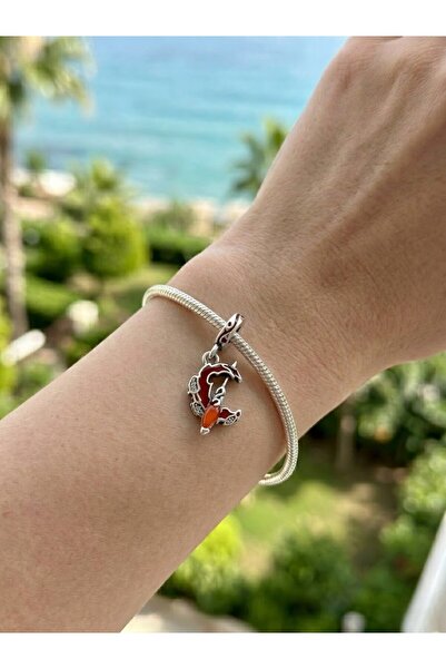 My Story Kırmızı Ok ve Yay Gümüş Charm