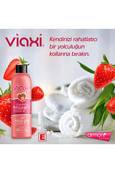 Viaxi Masaj Yağı Çilek Aromalı 177 ml.