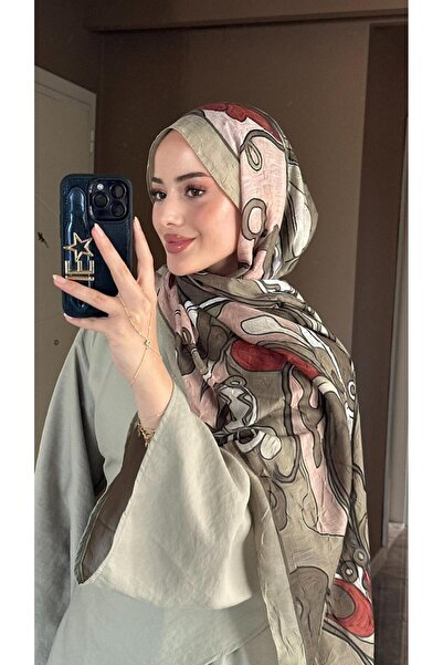 asual collection Rona Desen Soft Bambu Kraş Şal Çağla Yeşili