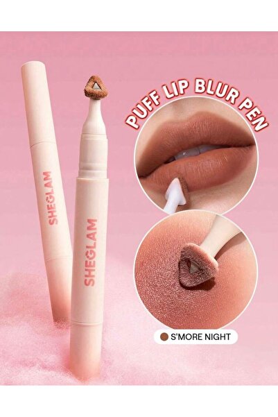 SHEGLAM Marshmallow Puff Lip Blur Pen - S'MORE NIGHT(Mat Bitişli Yumuşak Doku...