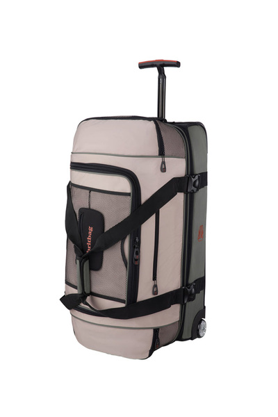 Minimerry it luggage Bej Unisex Çekçekli Kumaş Valiz 1138