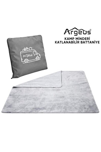 ARGEUS Kamp Minderi & Katlanabilir Polar Kamp Battaniyesi - - Gri