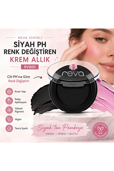 REVA Sihirli Siyah Ph Renk Değiştiren Krem Allık-Black Magic Ph Colour Changi...