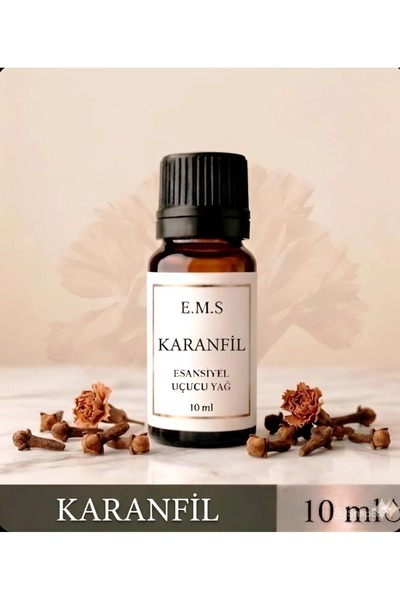 E.M.S AVM KARANFİL Esansiyel Uçucu Yağ Buhurdanlık Yağı Difüzör Esansı Oda Ko...