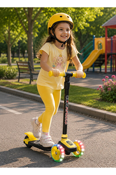 Scooter سكوتر CoolWheel مضاء بثلاث عجلات مع ضوء