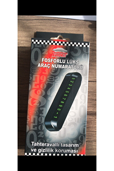 Autokit Fosforlu Lüks Araç Numaratörü