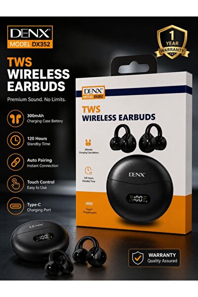 Denx DINX Wireless TWS Headphones Model DX352 – Powerful sound, comfortable d...